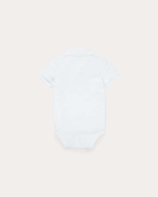 Body unisex tipo polo de algodón
