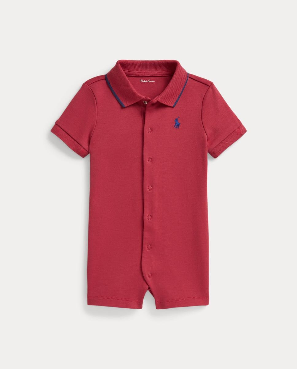 Imagem 0 de Babygrow Curto Tipo Polo de Algodão Suave de Bebé