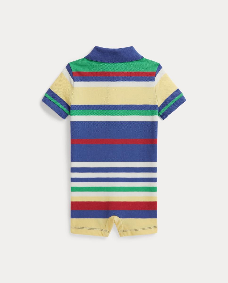 Babygrow Curto de Algodão Estampado de Bebé Polo Ralph Lauren Multicolor-2