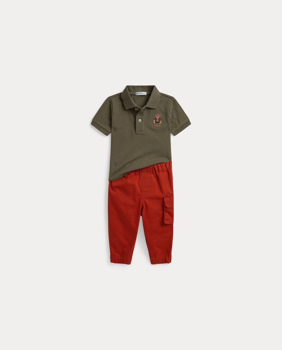 Imagem 0 de Conjunto de Calças e Polo de Bebé com Polo Bear