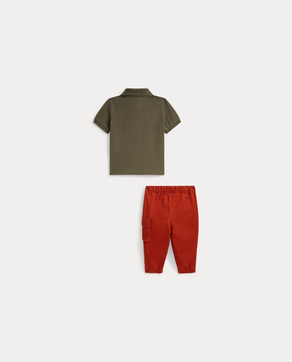 Conjunto de Calças e Polo de Bebé com Polo Bear Multicolor-2