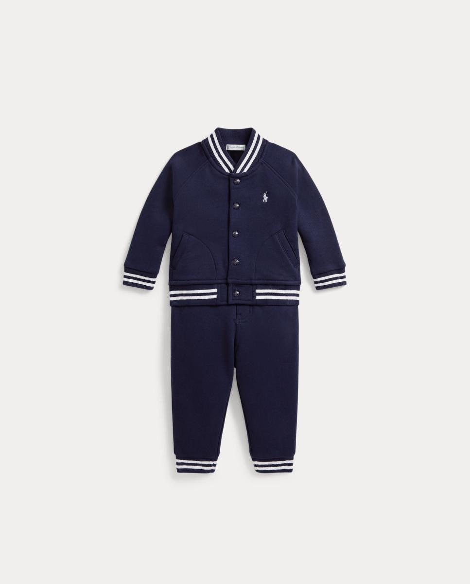 Imagen 0 de Conjunto de bebé niño de felpa de jogger y chaqueta