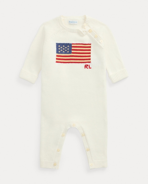 Imagen 0 de Pelele unisex de algodón con bandera