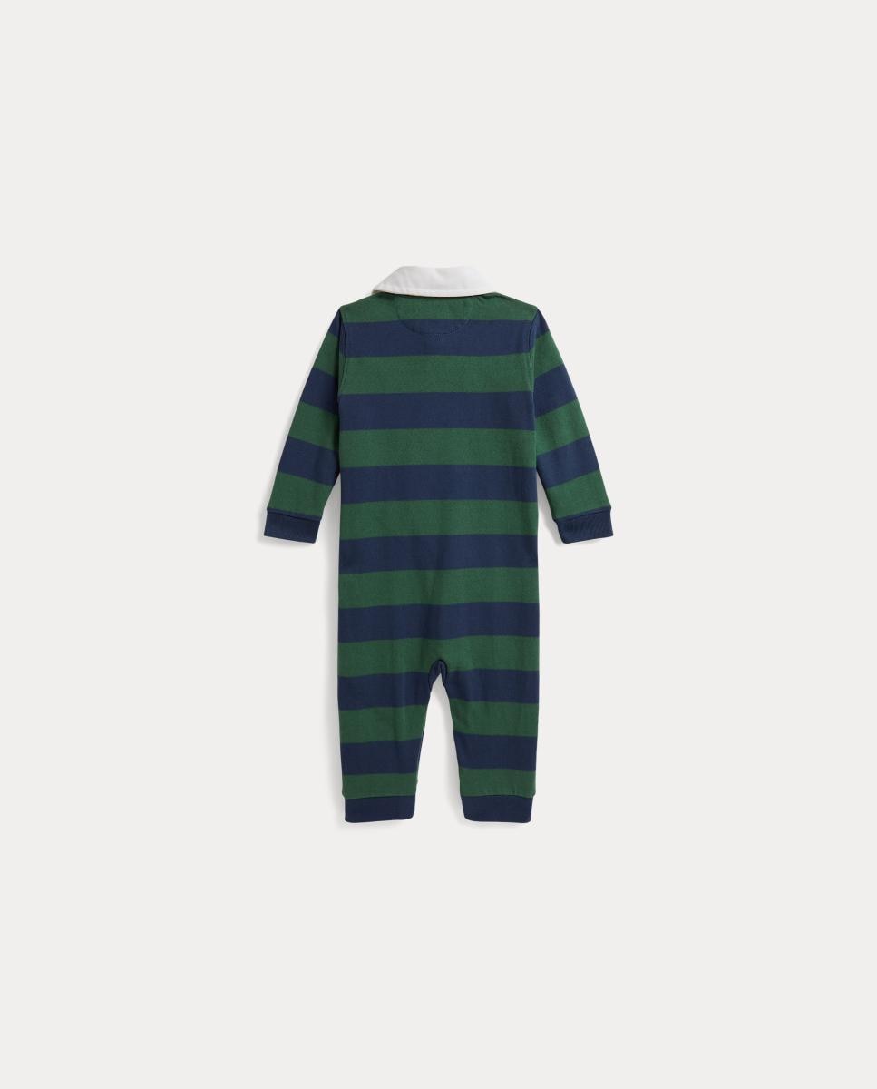 Babygrow Rugby de Algodão de Bebé Polo Ralph Lauren Verde-2