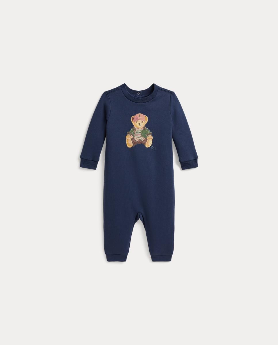 Pelele de bebé niño de algodón con Polo Bear - Polo Ralph Lauren - Azul índigo Azul índigo-1