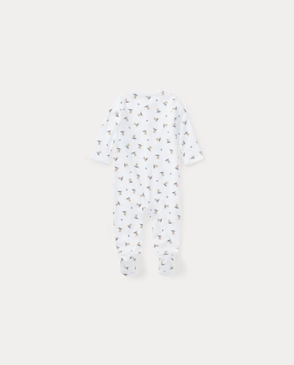 Babygrow Unissexo de Algodão com Urso Polo Ralph Lauren Branco-2
