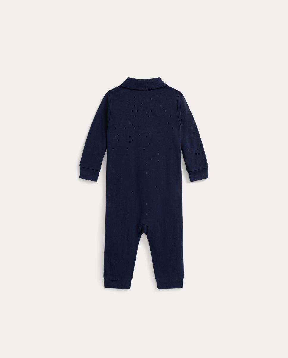 Babygrow de Algodão de Bebé com Logótipo Polo Ralph Lauren Azul-marinho-2