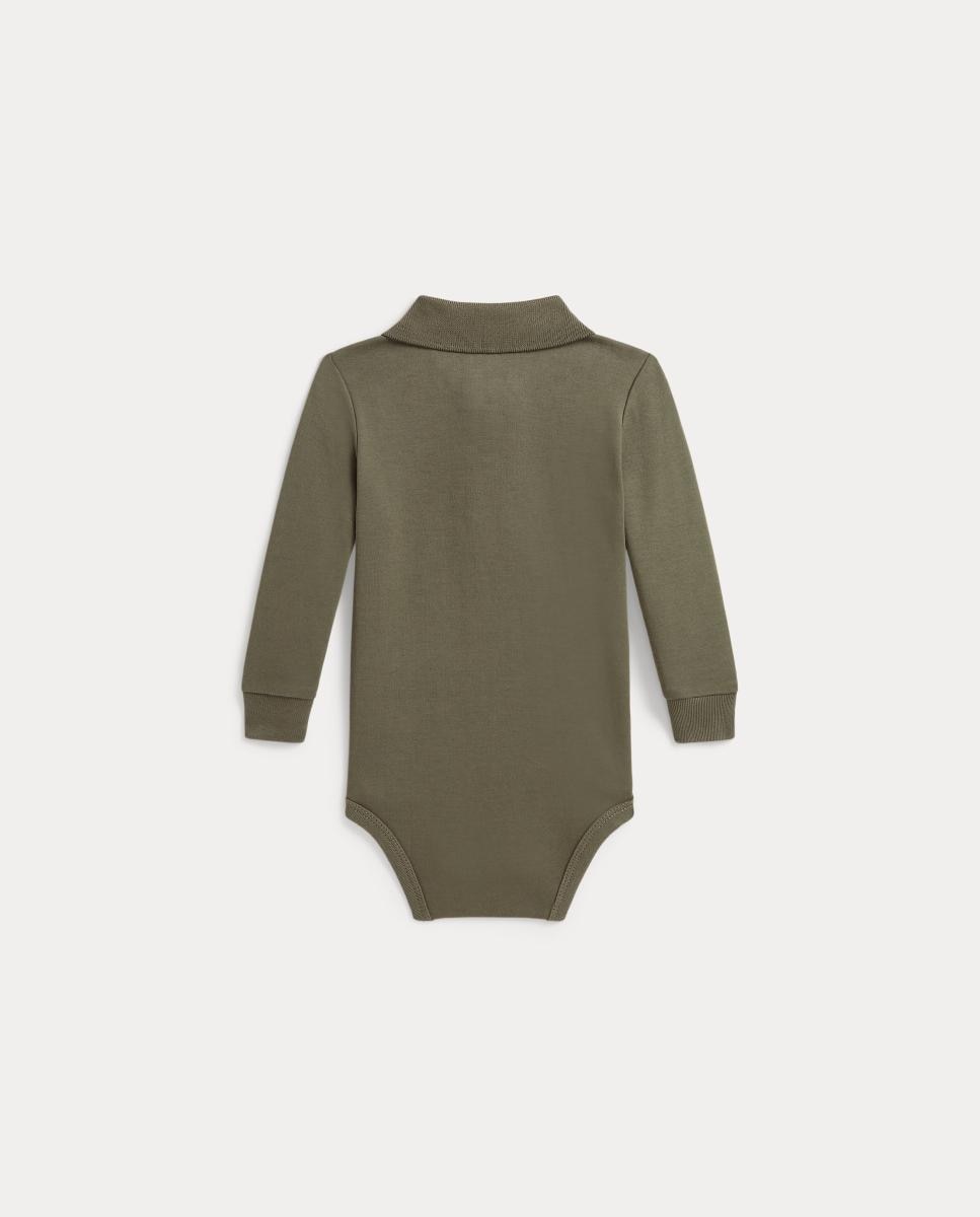 Body Unissexo Tipo Polo de Algodão Polo Ralph Lauren Verde-militar-2