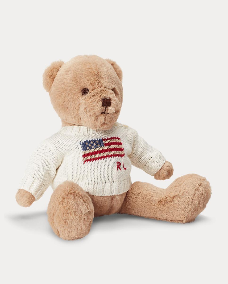 Imagem 0 de Peluche Polo Bear Pequeno com Camisola de Malha com Bandeira