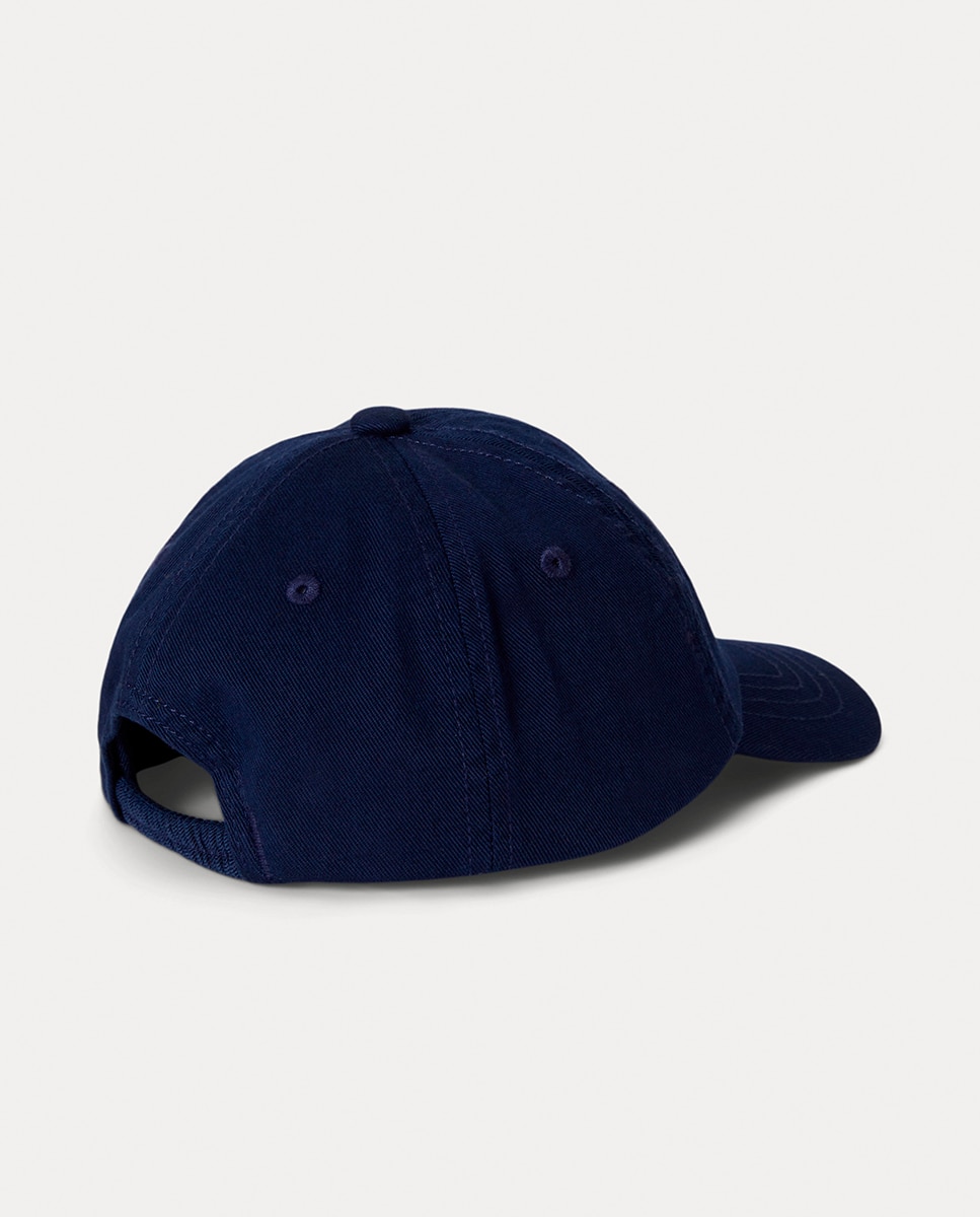 Boné de Basebol Unissexo Polo Bear de Sarja de Algodão Polo Ralph Lauren Azul-marinho-2