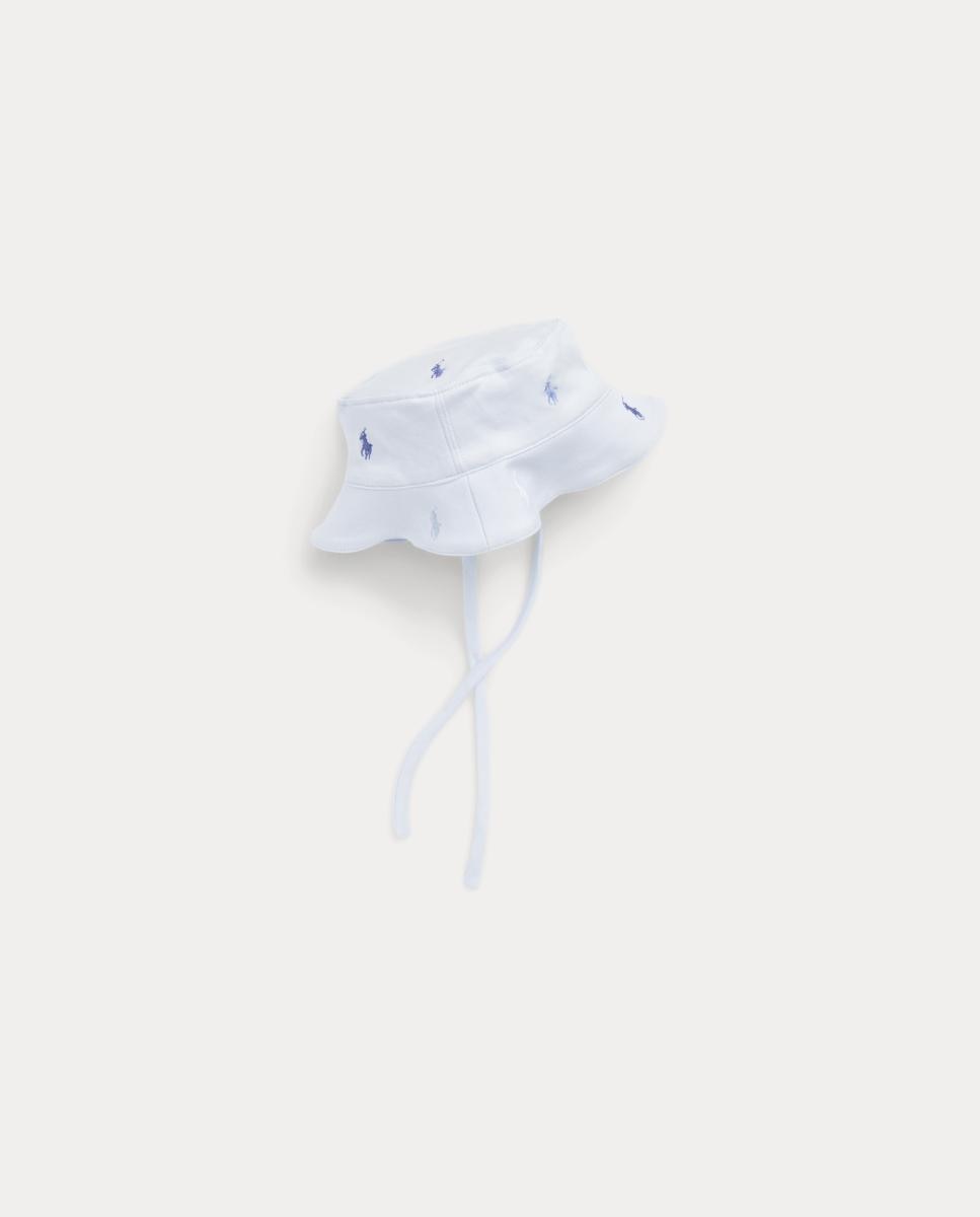Chapéu de Bebé Unissexo em Algodão Polo Pony Polo Ralph Lauren Azul-claro-2