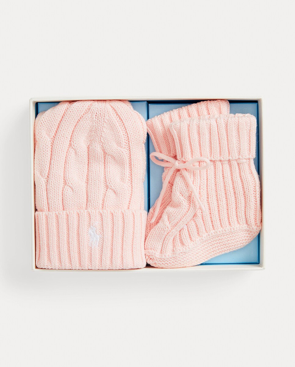 Caixa de Oferta de Duas Peças de Algodão Unissexo Rosa-2