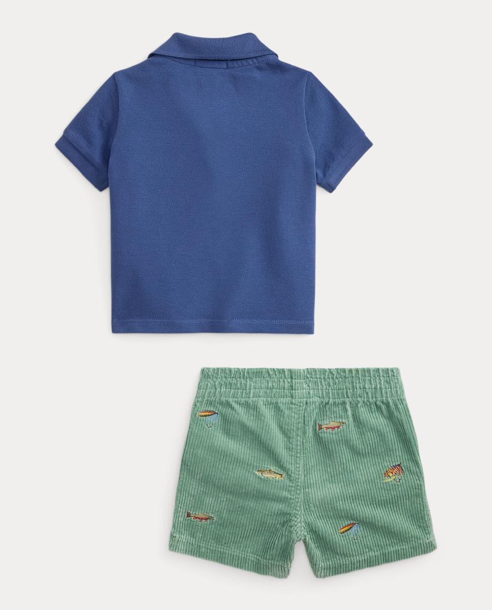 Conjunto de Polo e Calças de Bebé Polo Ralph Lauren Multicolor-2