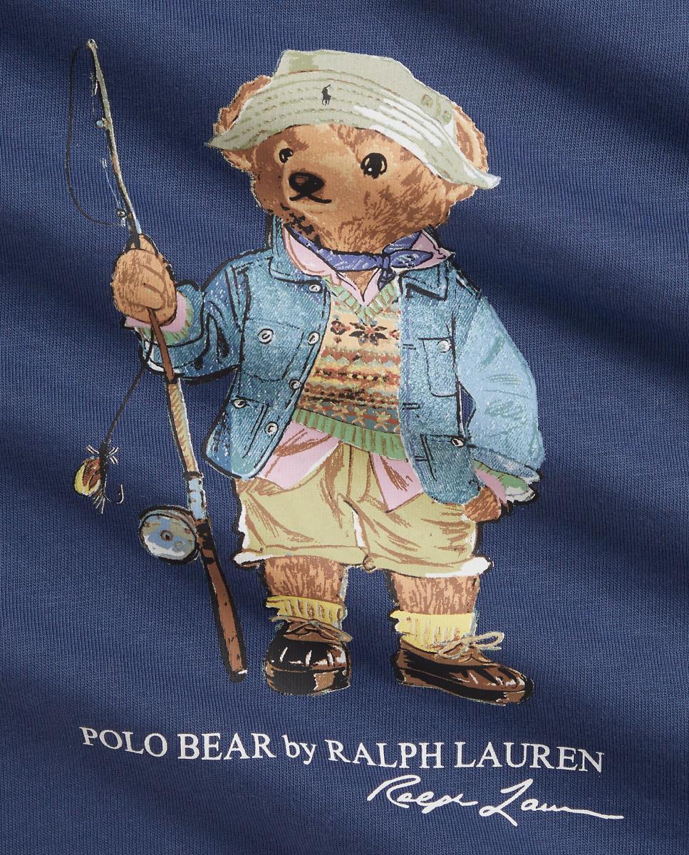 Conjunto de Bebé com Polo Bear e em Algodão Polo Ralph Lauren Azul-índigo-3