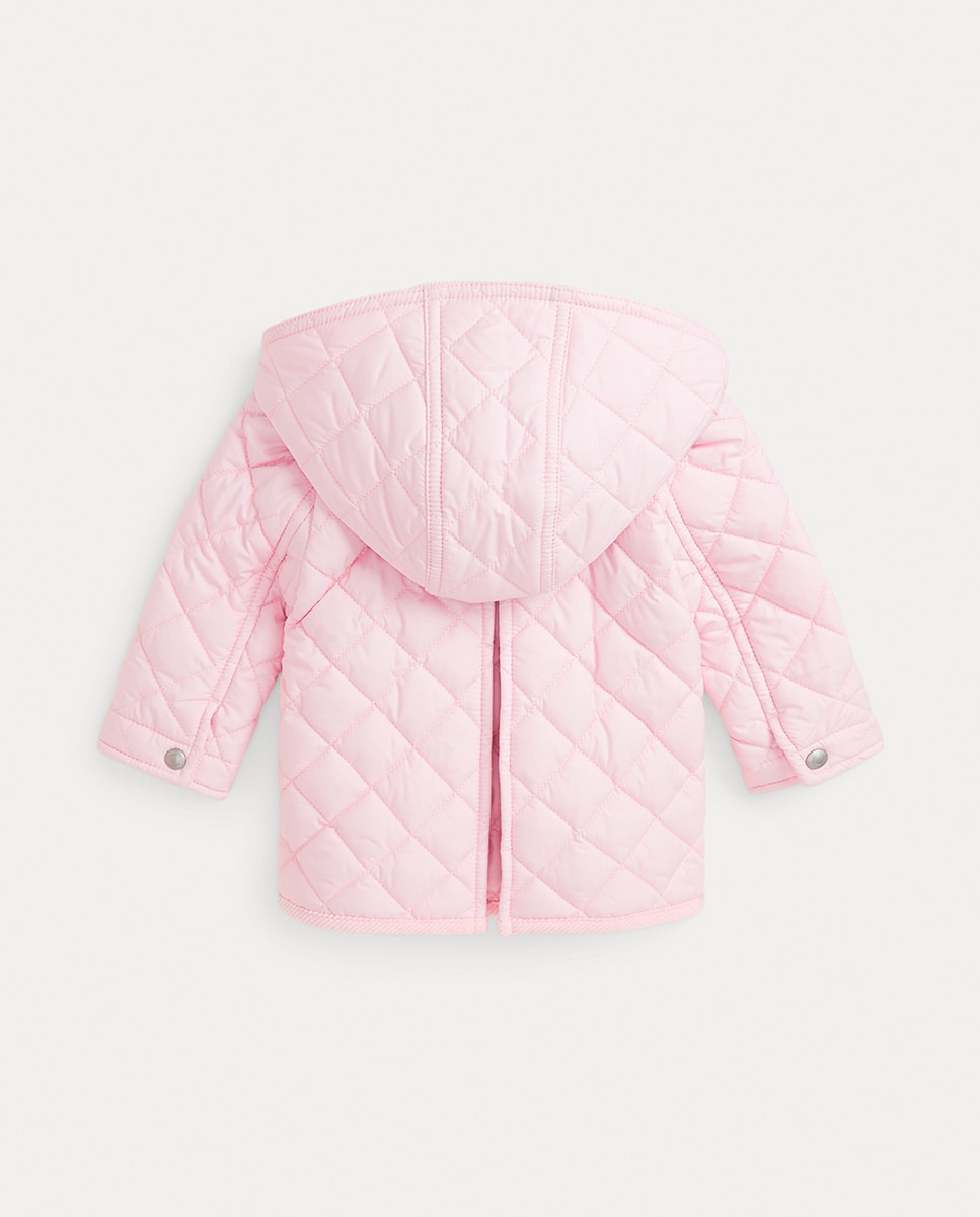 Casaco Cowboy Acolchoado de Bebé Rosa-2