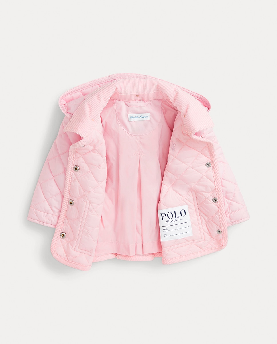 Casaco Cowboy Acolchoado de Bebé Rosa-3