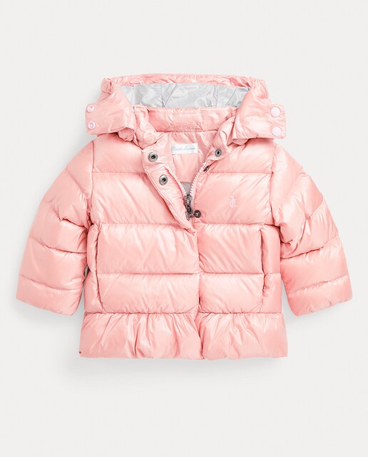 Imagem 0 de Blusão Acolchoado de Bebé com Capuz e Peplum