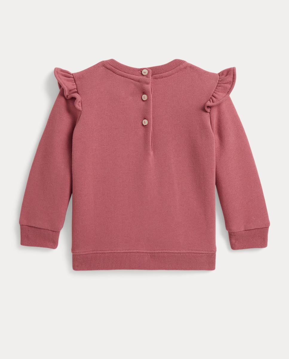 Sweatshirt de Felpa de Bebé com Polo Bear Rosa-2