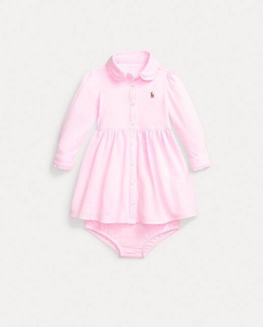 Imagen 0 de Vestido de bebé niña de piqué de oxford con pololo