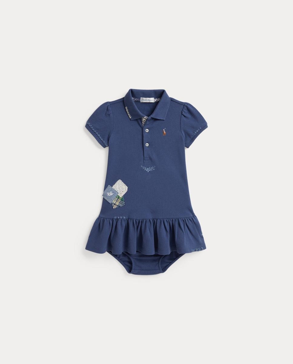 Imagem 0 de Vestido Polo de Piqué de Bebé com Cueiro