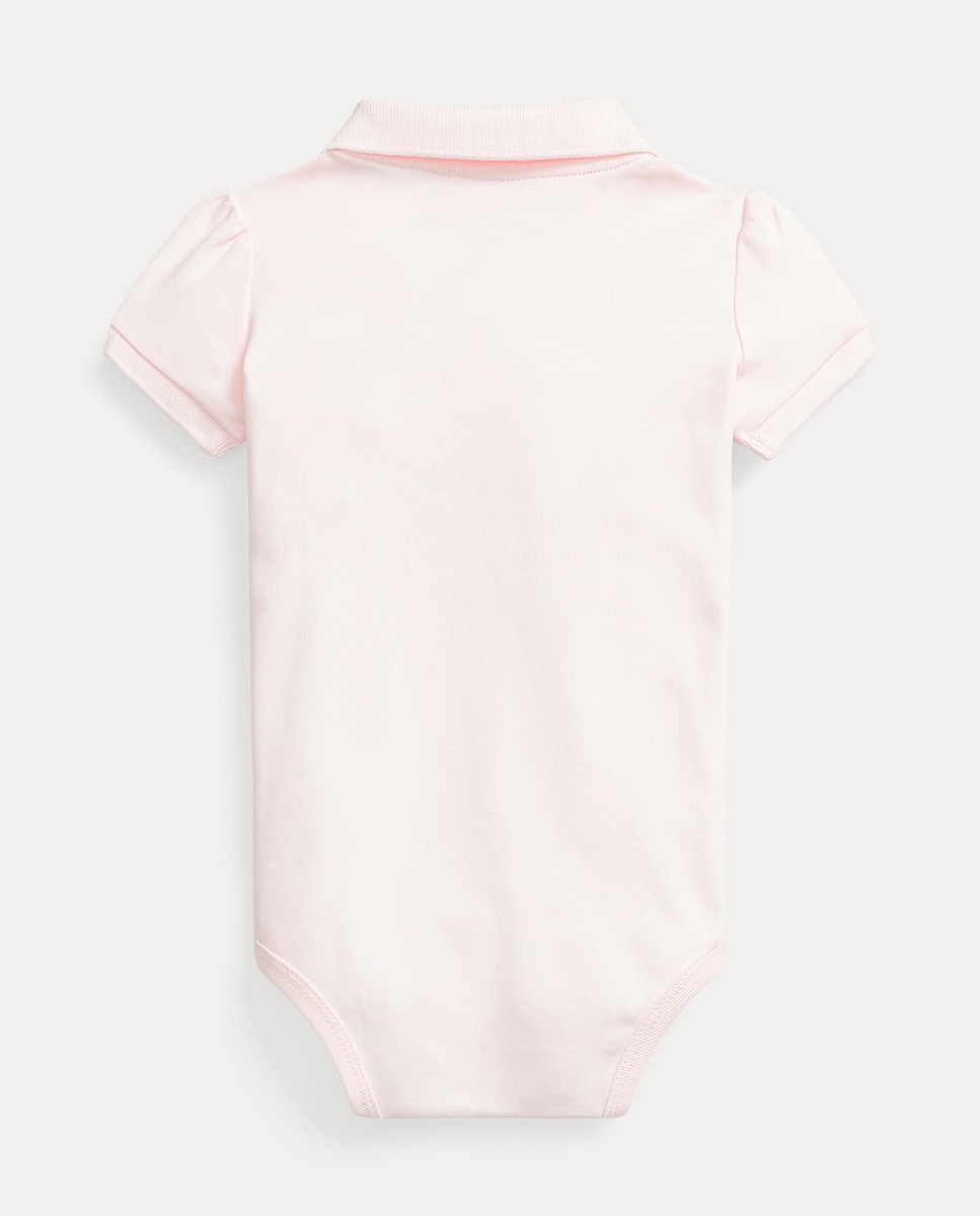 Body Clássico de Bebé com Colarinho de Polo Rosa-claro-2