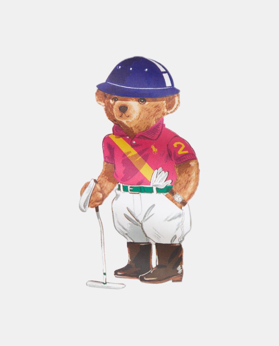 Body de Malha de Algodão de Bebé com Polo Bear Polo Ralph Lauren Branco-3