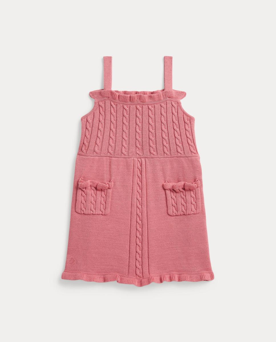 Imagem 0 de Vestido Estilo Jardineiras de Algodão de Bebé