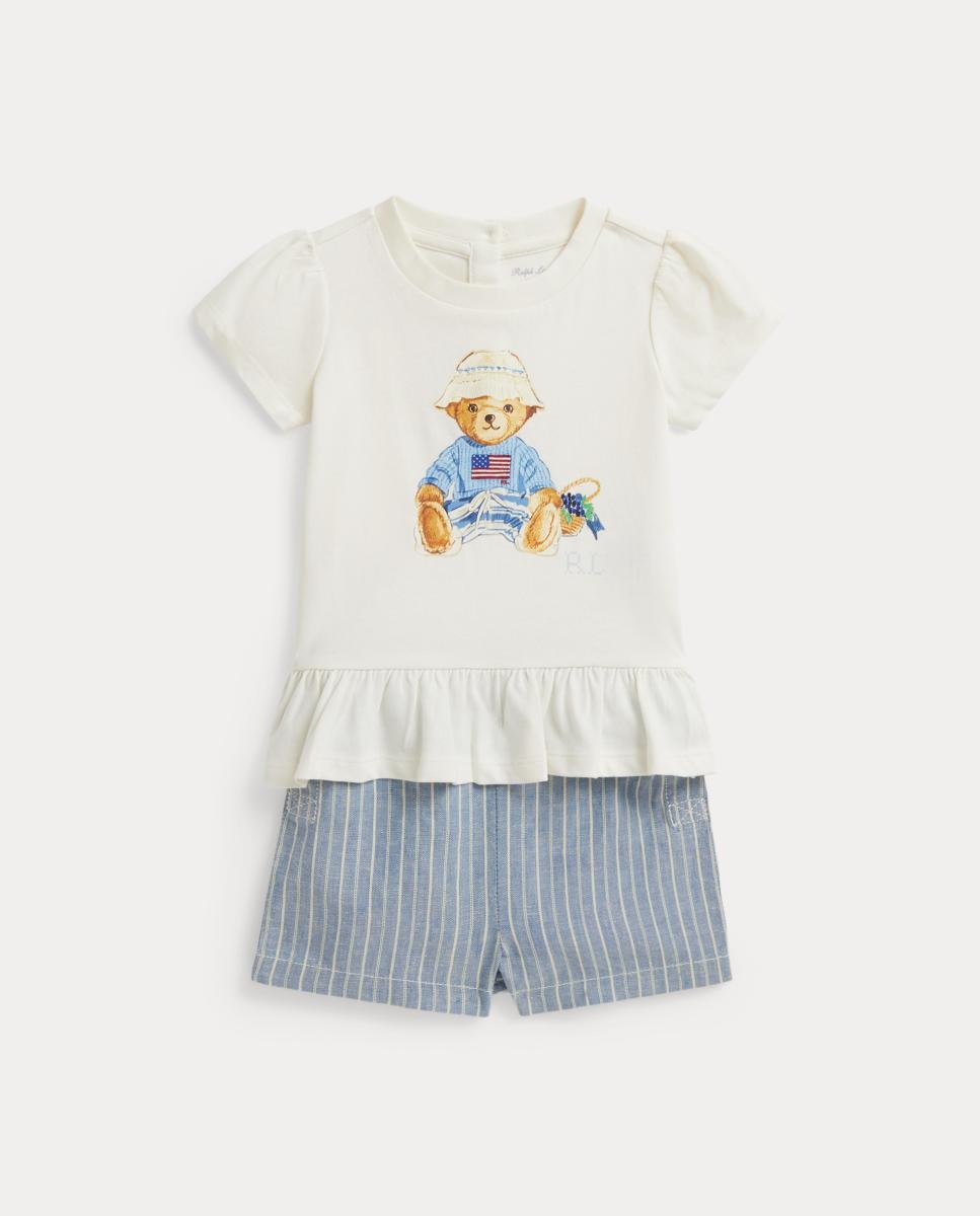 Imagem 0 de Conjunto de Linho e Algodão de Bebé com Polo Bear