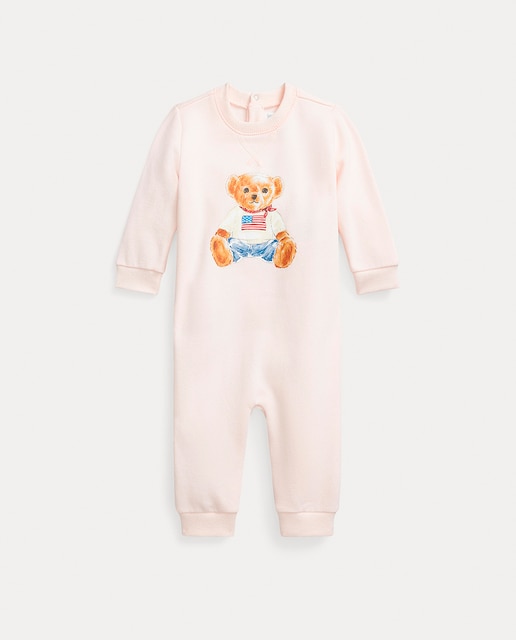 Imagen 0 de Pelele de bebé niña de felpa con Polo Bear