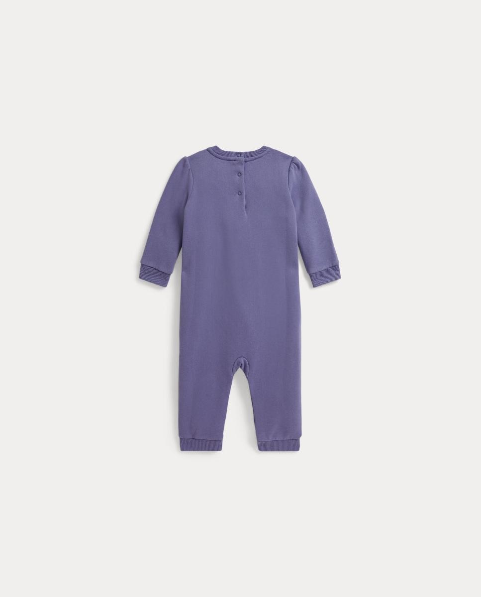 Babygrow de Felpa de Bebé com Polo Bear Roxo-2