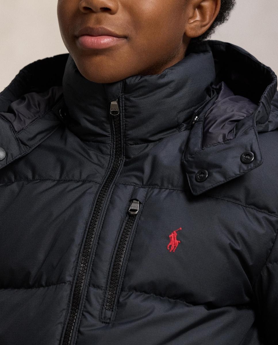 Blusão Acolchoado de Penugem Ripstop Preto-2