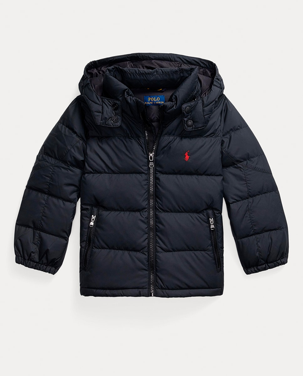 Blusão Acolchoado de Penugem Ripstop Preto-4