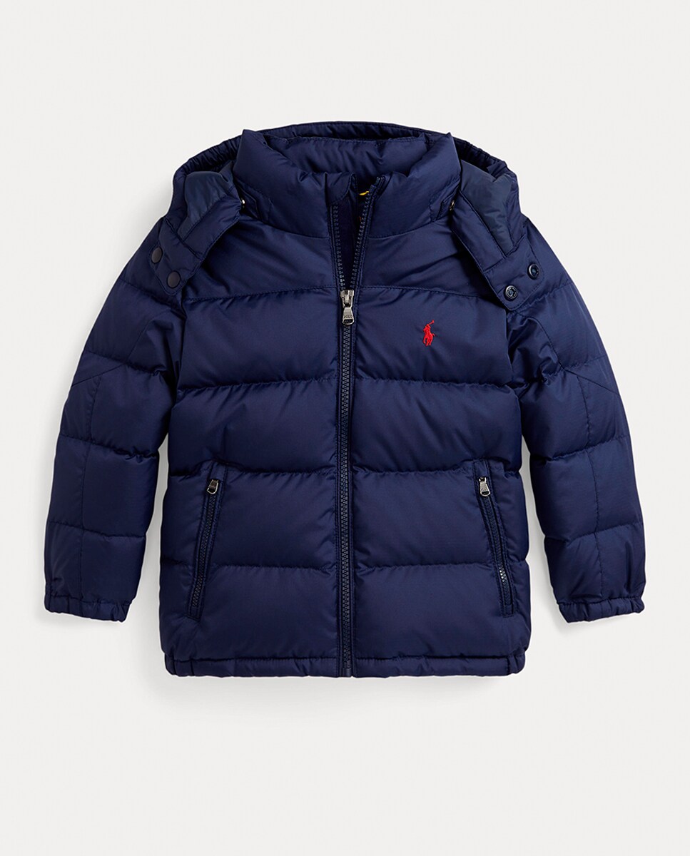 Blusão Acolchoado de Penugem Ripstop Azul-marinho-5