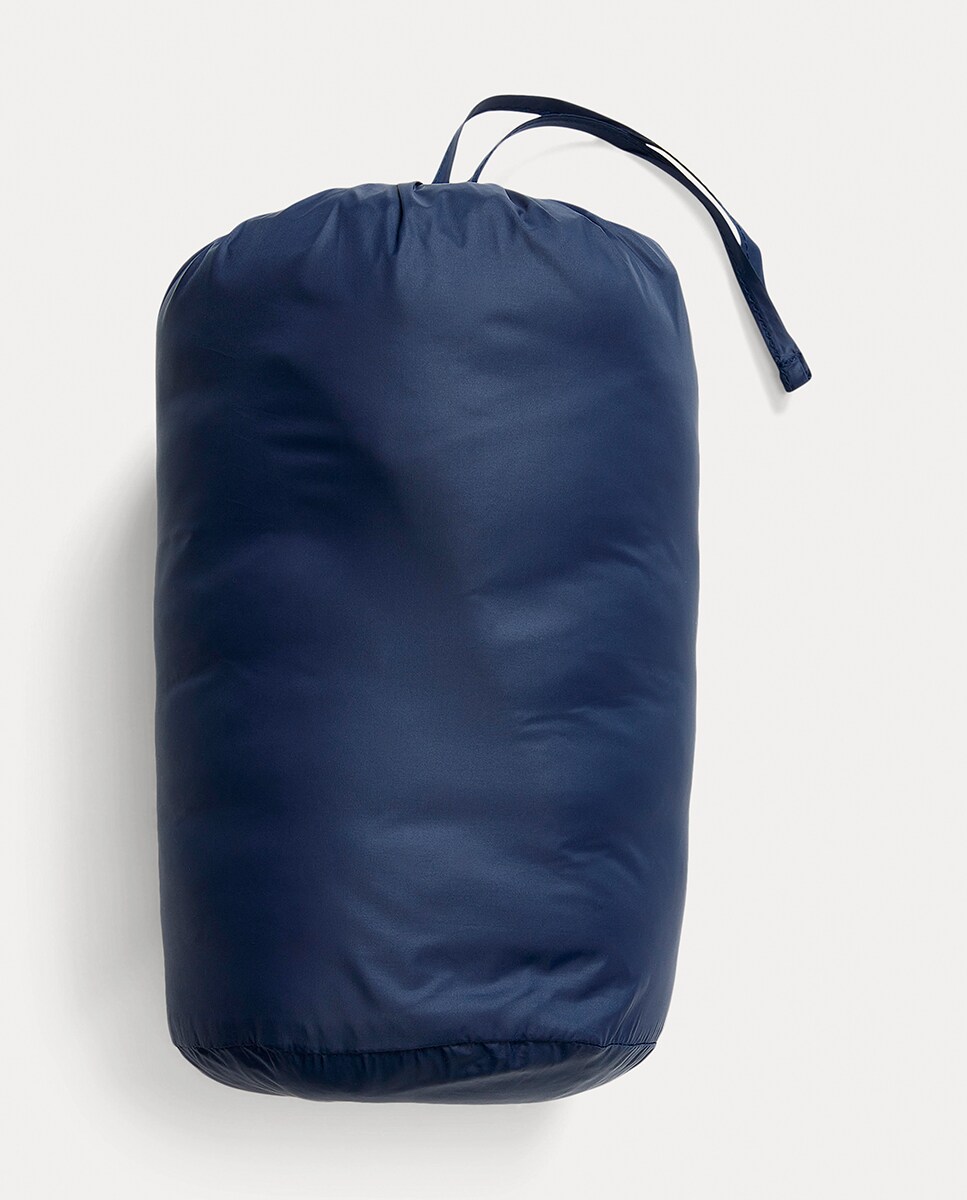 Blusão Acolchoado Repelente à Água Azul-marinho-6