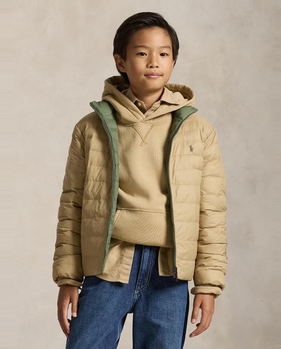 Blusão Acolchoado Reversível Verde-militar-4