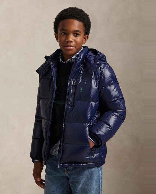 Imagem 0 de Blusão Acolchoado Brilhante com Cavalo Bordado