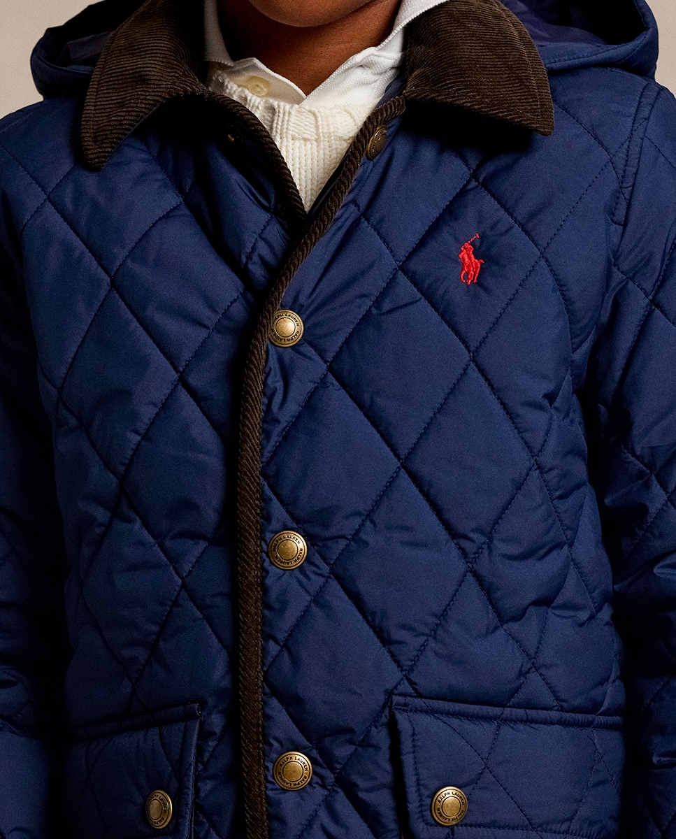 Husky Acolchoado com Capuz Azul-marinho-4