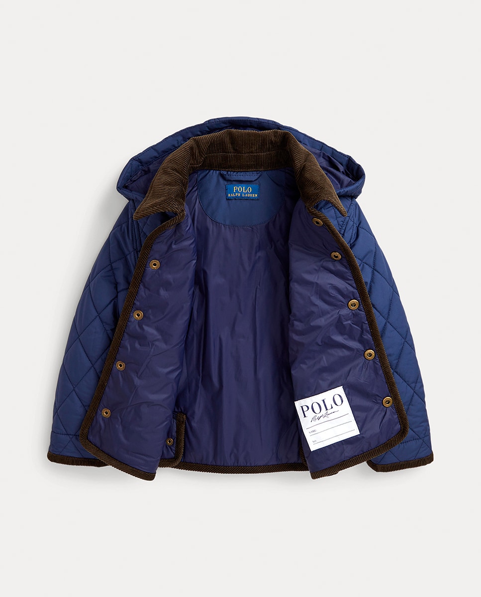 Husky Acolchoado com Capuz Azul-marinho-8