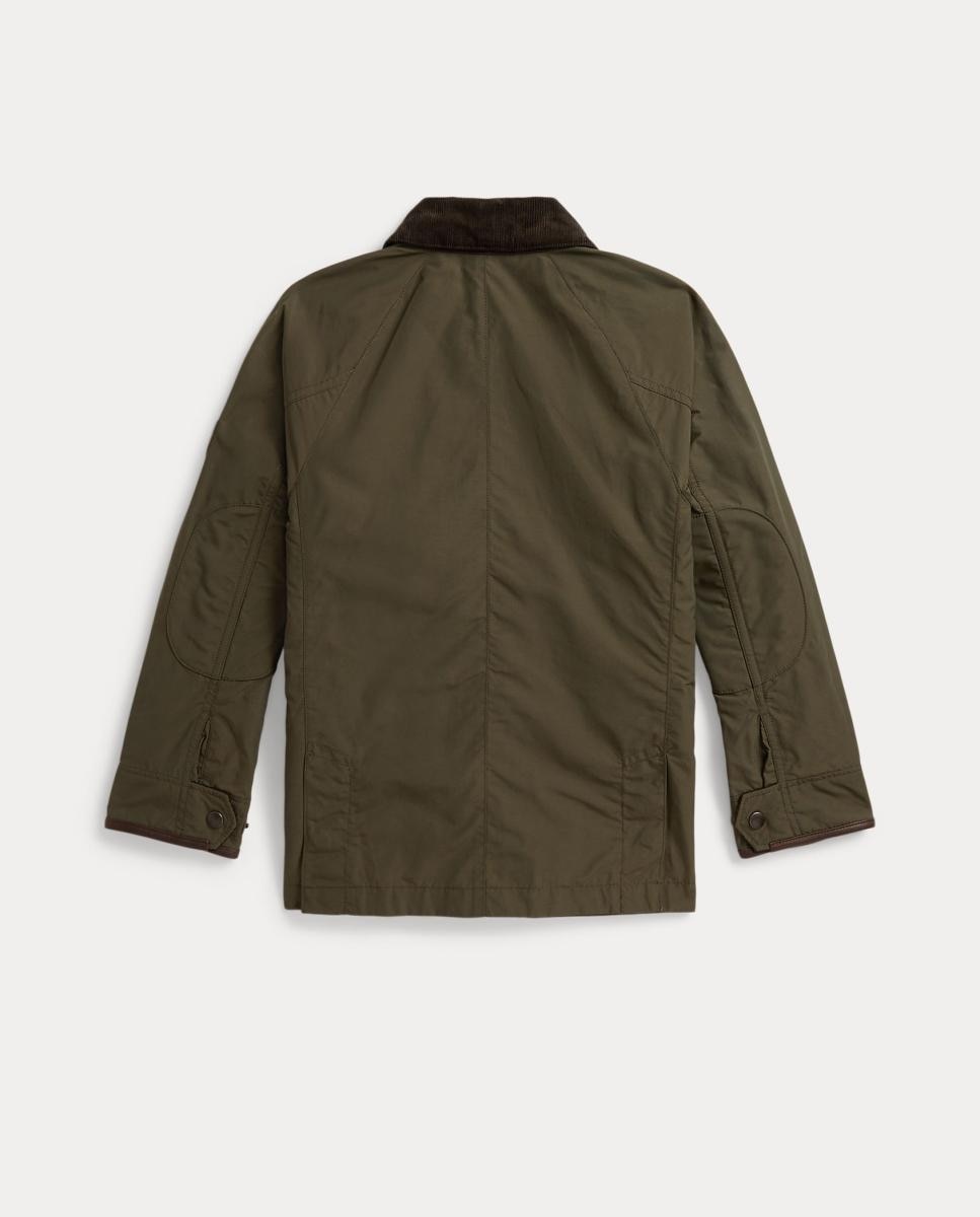 Parka Unissexo com Gola e Mangas de Bombazina Polo Ralph Lauren Caqui-5