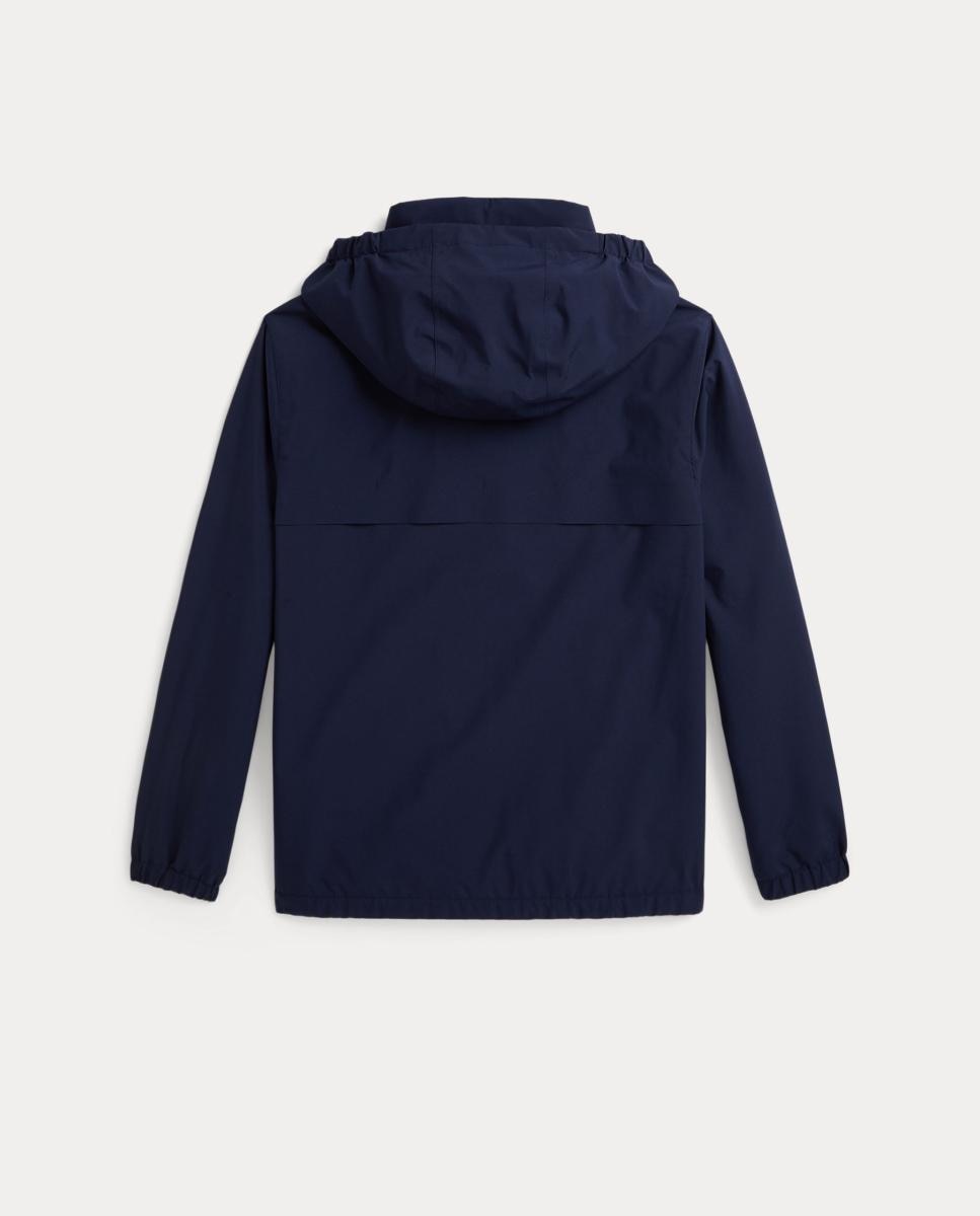 Corta-Vento Unissexo com Fecho de Correr Completo e Cavalo Bordado Polo Ralph Lauren Azul-marinho-2