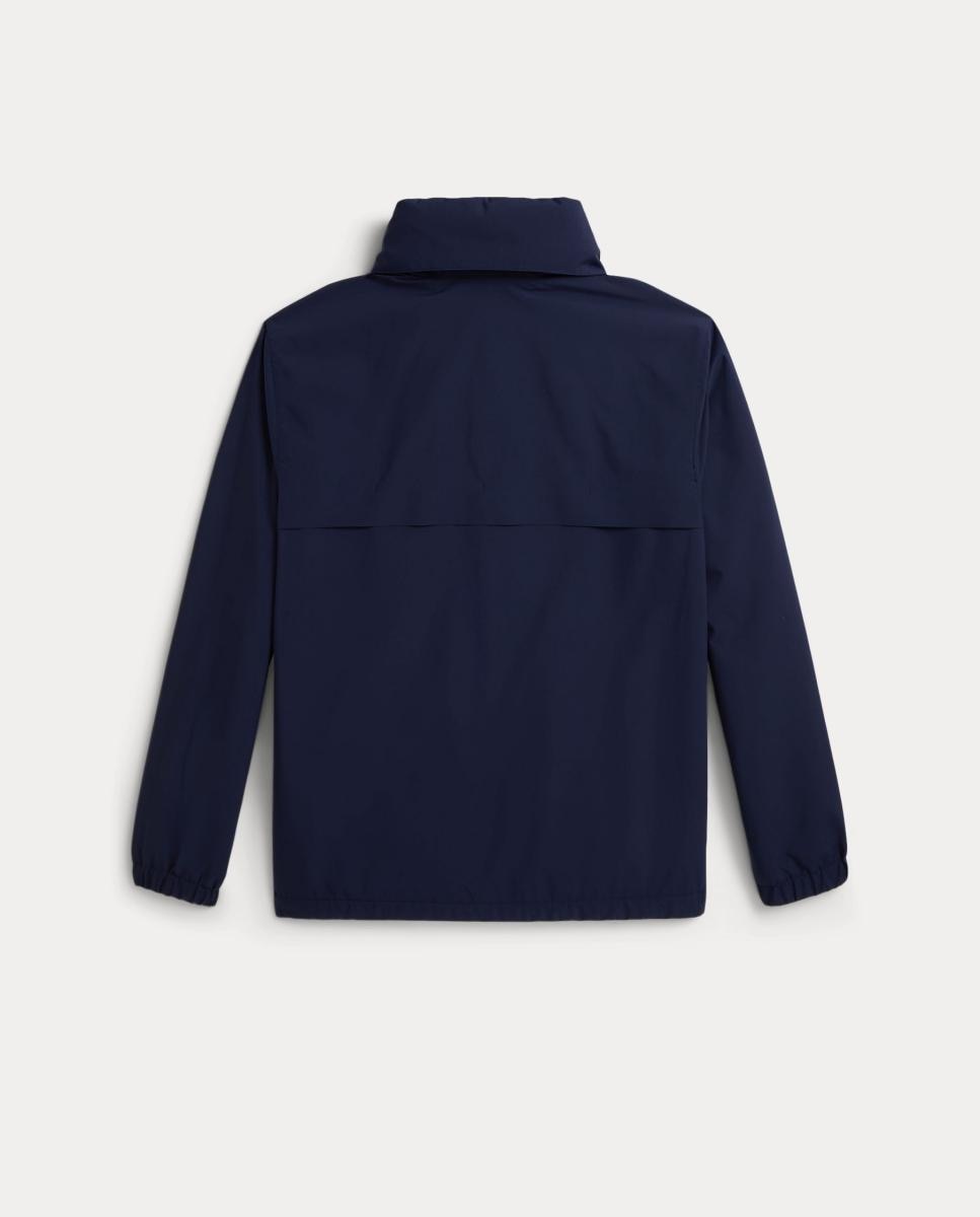 Corta-Vento Unissexo com Fecho de Correr Completo e Cavalo Bordado Polo Ralph Lauren Azul-marinho-3
