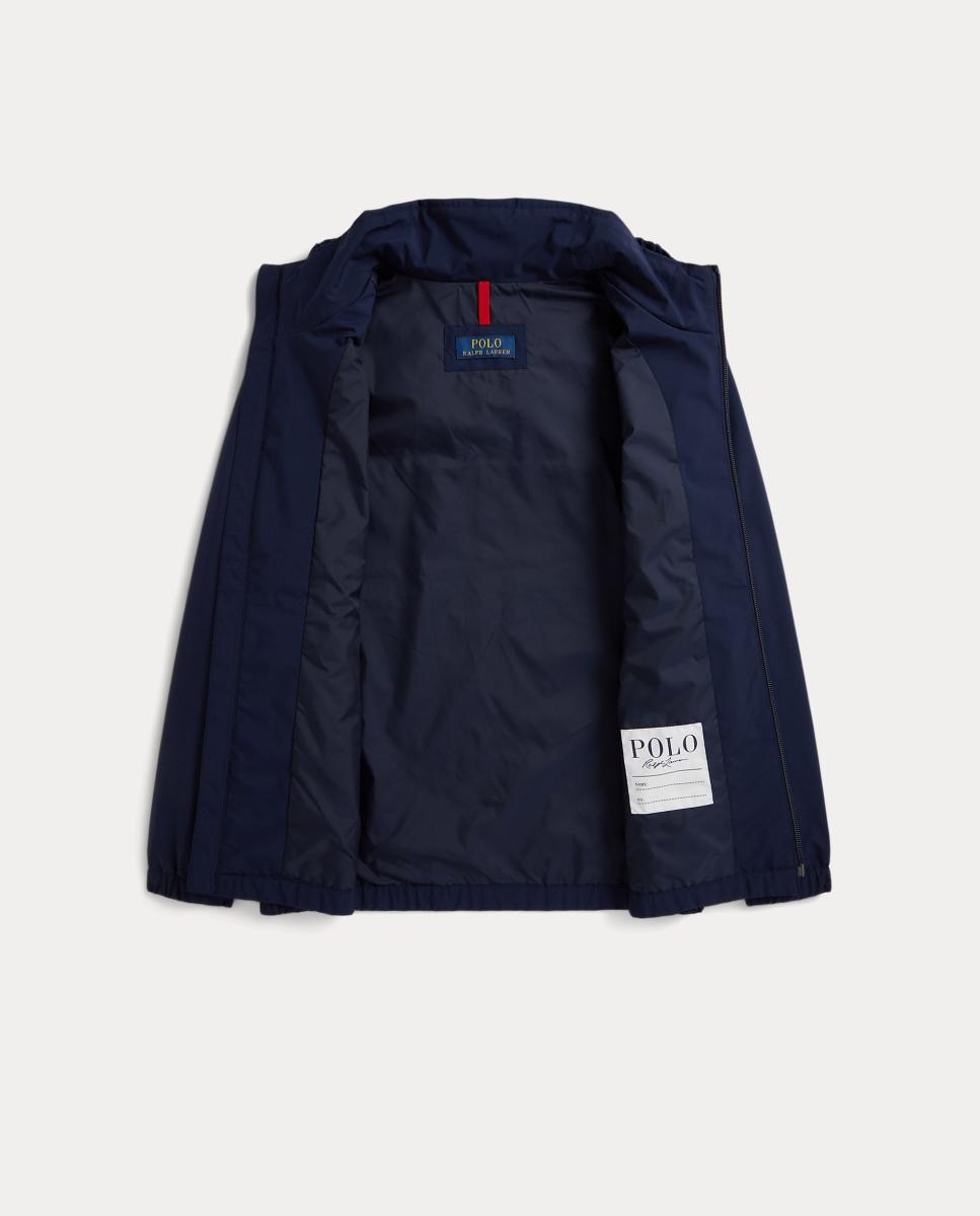 Corta-Vento Unissexo com Fecho de Correr Completo e Cavalo Bordado Polo Ralph Lauren Azul-marinho-4