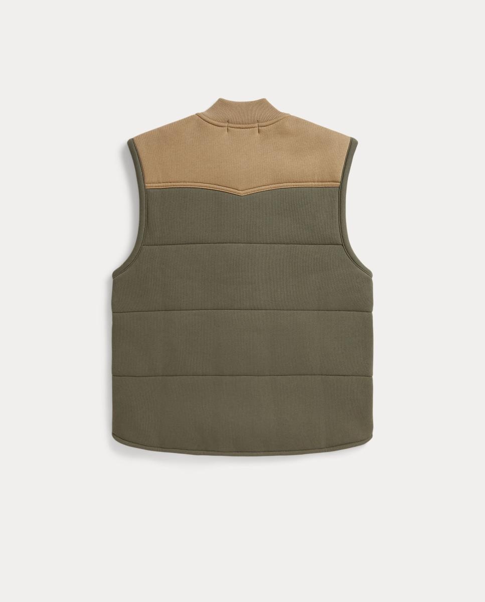 Colete de Felpa com Remendo Polo Ralph Lauren Verde-militar-7