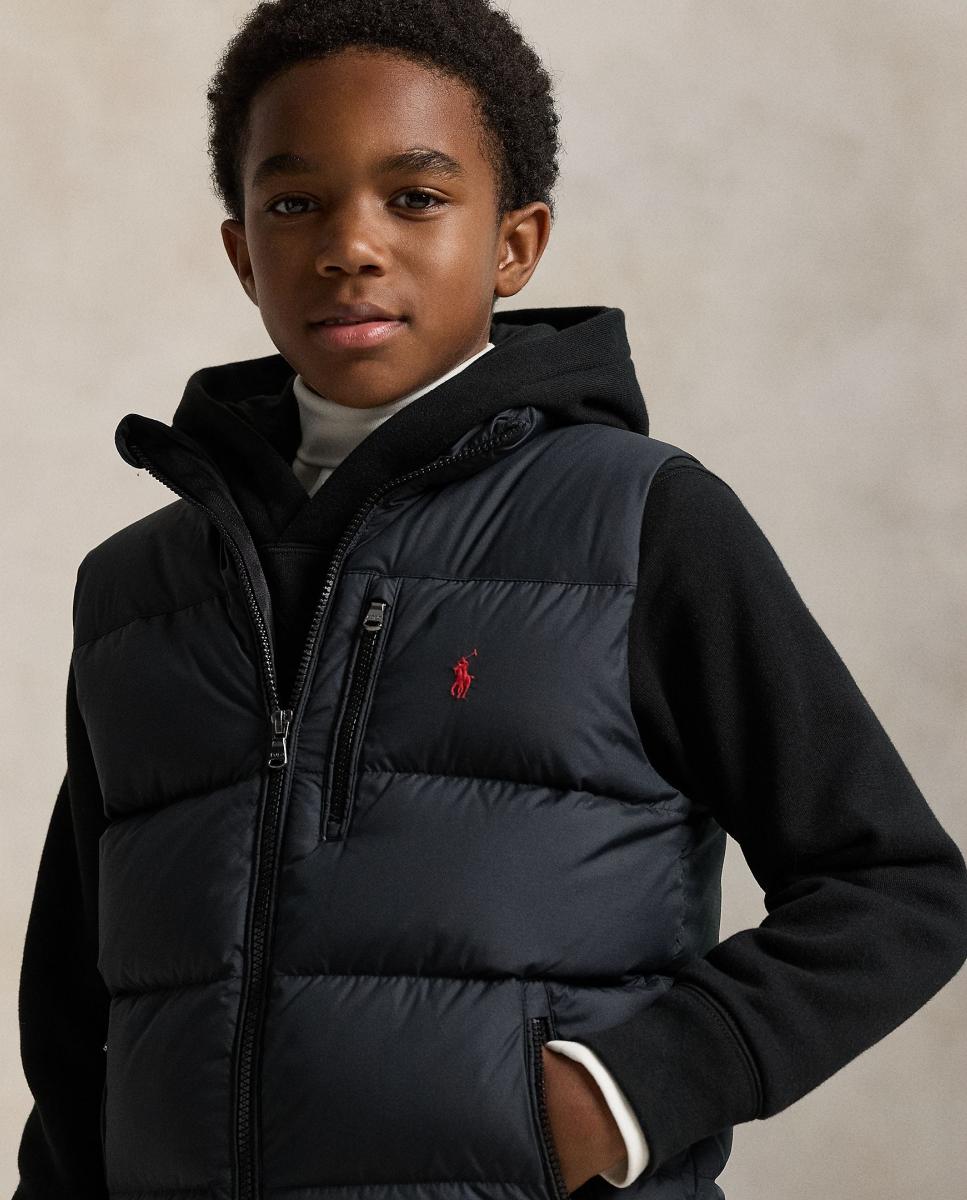 Colete Acolchoado Unissexo com Penugem Polo Ralph Lauren Preto-3