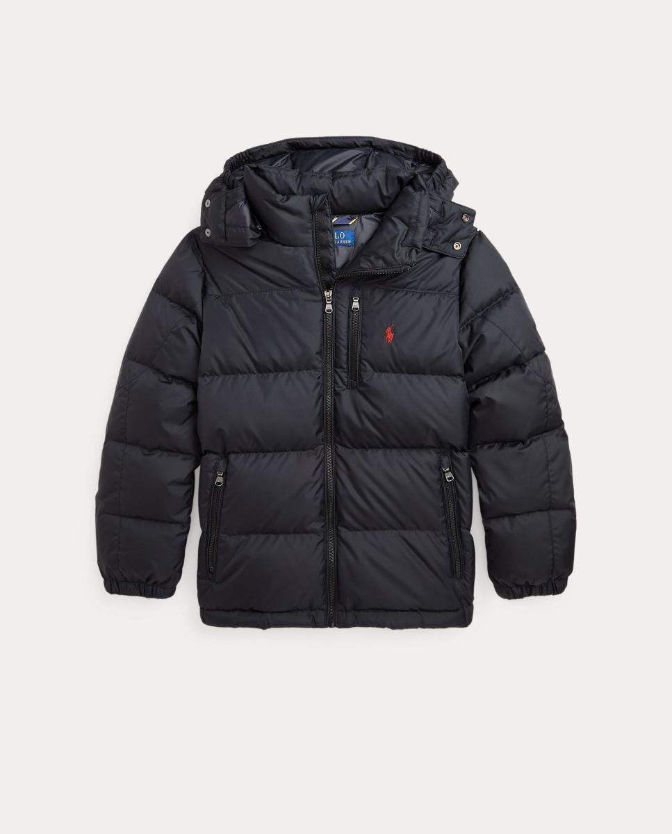 Blusão Acolchoado Unissexo de Penugem Ripstop com Capuz Polo Ralph Lauren Preto-4