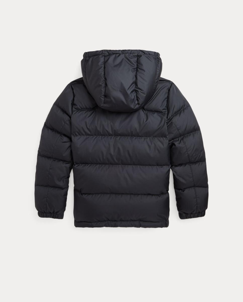 Blusão Acolchoado Unissexo de Penugem Ripstop com Capuz Polo Ralph Lauren Preto-5