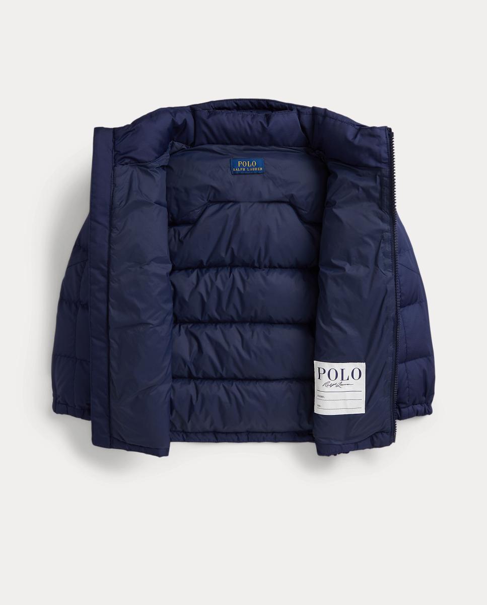 Blusão Acolchoado Unissexo de Penugem Ripstop com Capuz Polo Ralph Lauren Azul-marinho-3