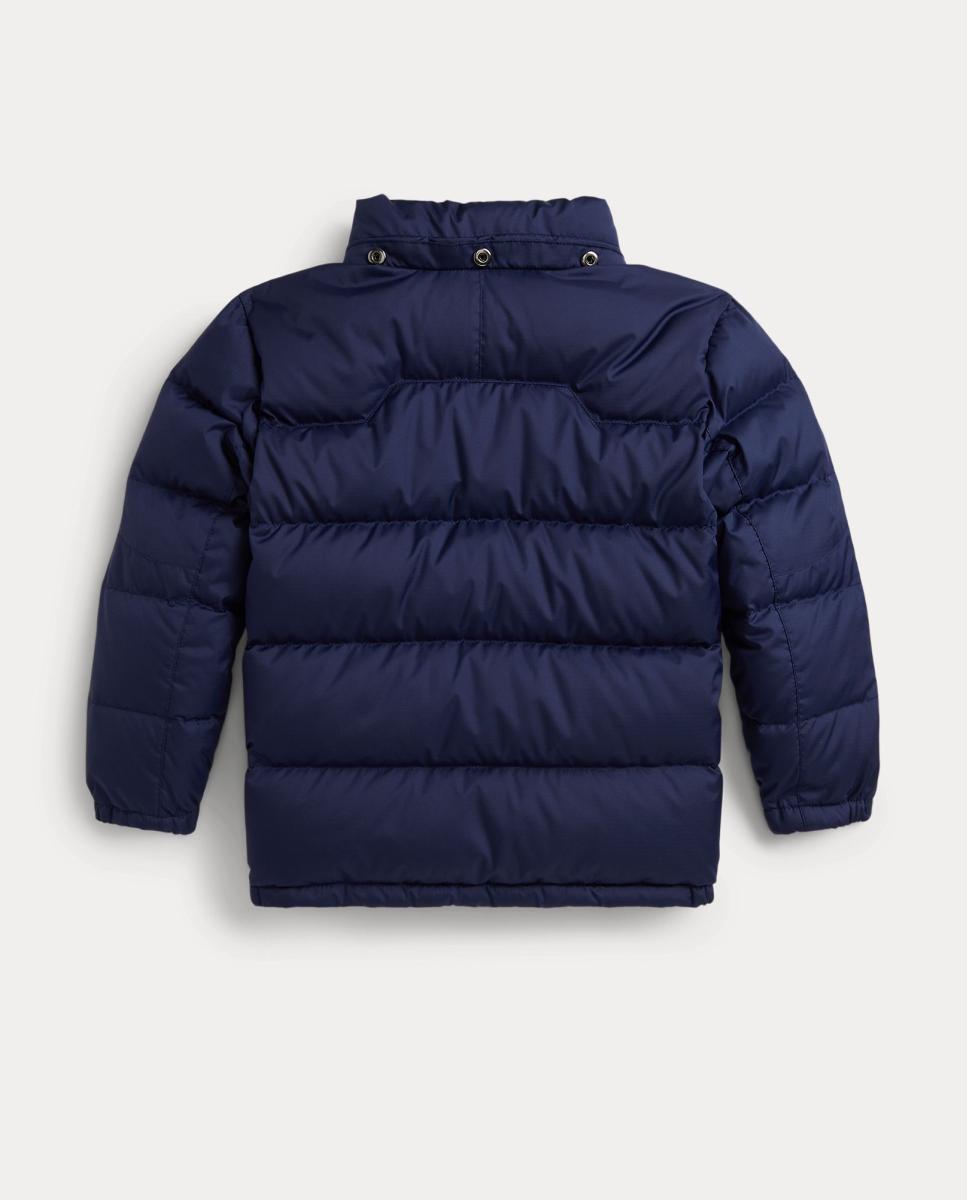 Blusão Acolchoado Unissexo de Penugem Ripstop com Capuz Polo Ralph Lauren Azul-marinho-4