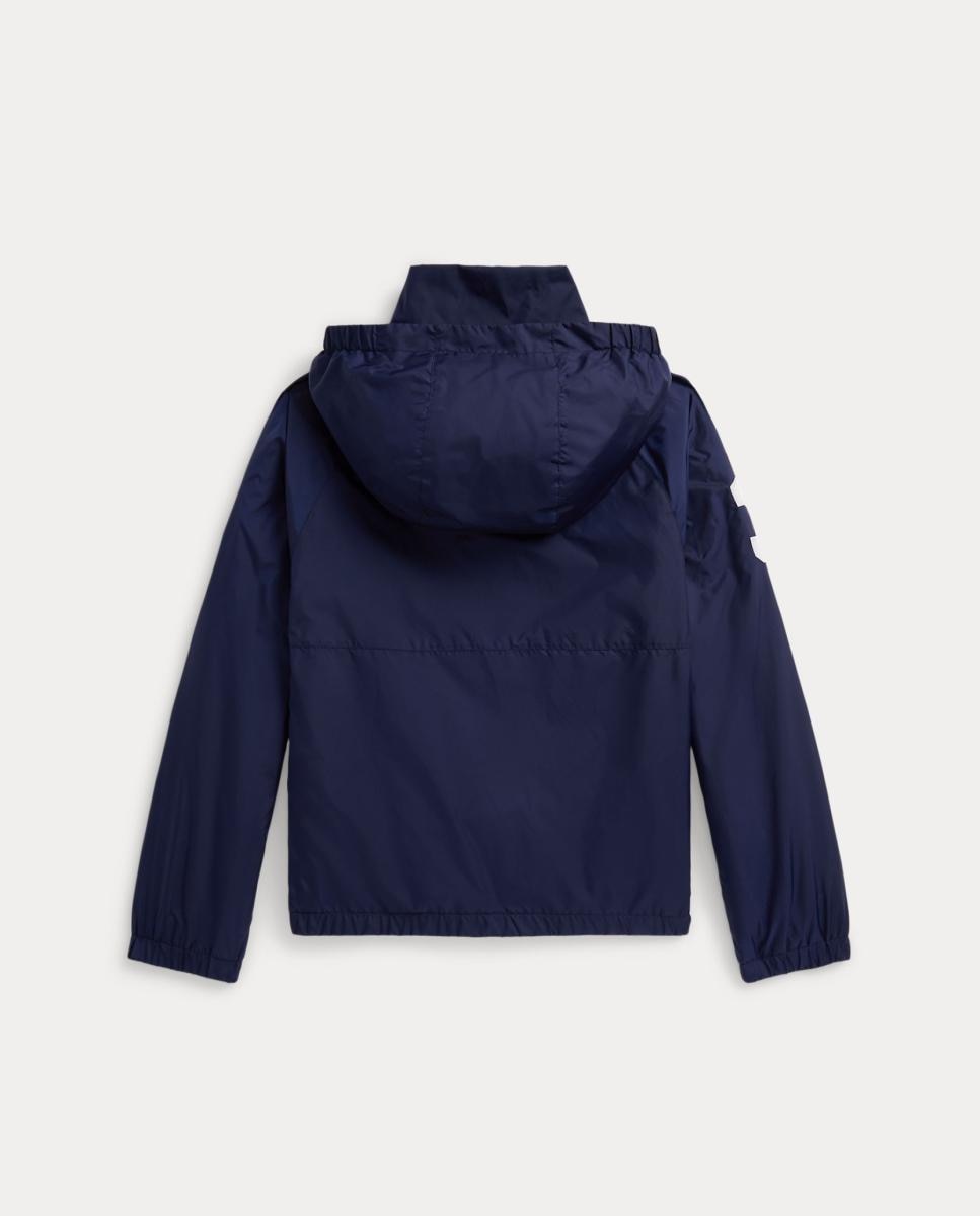 Impermeável Big Pony Dobrável com Capuz Azul-marinho-2