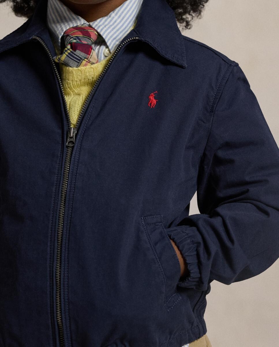 Casaco Bayport de Popelina de Algodão Azul-marinho-3